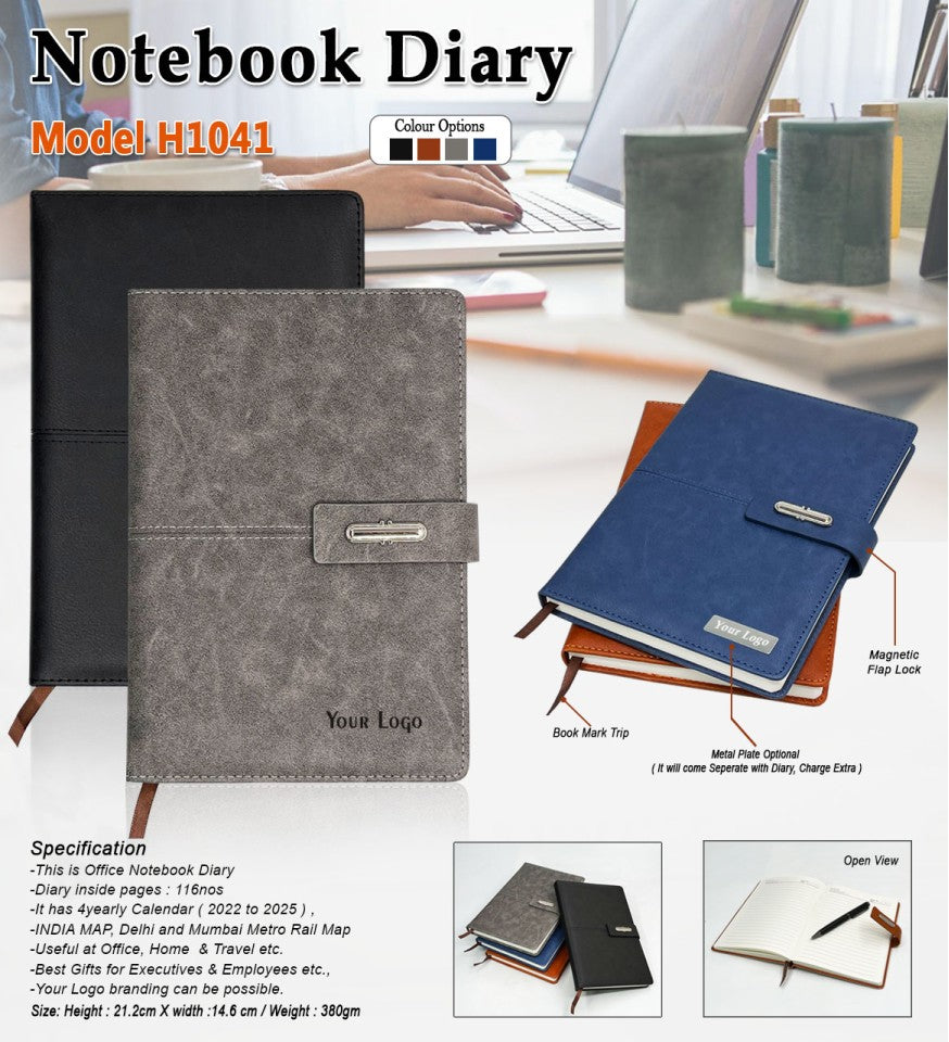 Executive Notebook Diary – Elegant Office Planner with Magnetic Lock