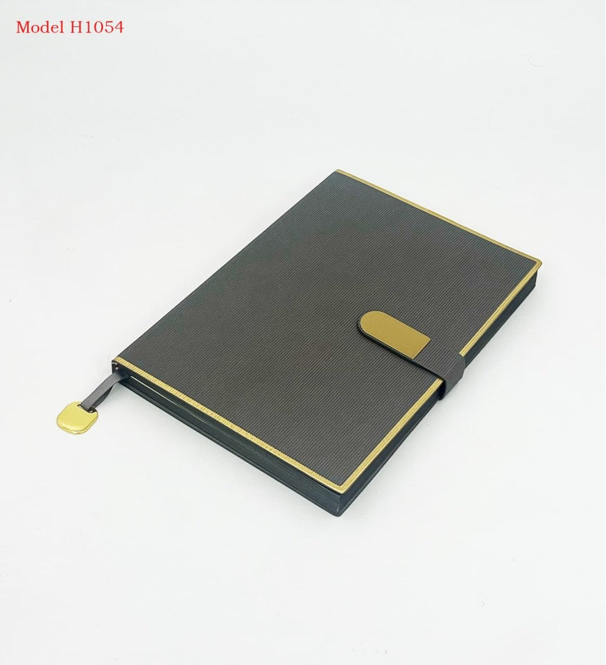 A5 Premium Notebook Diary with Flip Lock Belt & Golden Trim