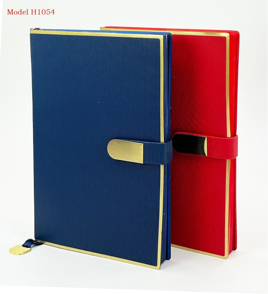 A5 Premium Notebook Diary with Flip Lock Belt & Golden Trim