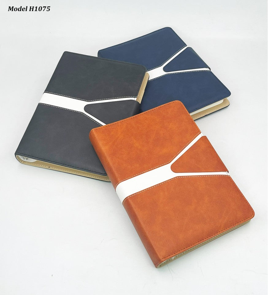 Office Planner Diary with Document Holder – Refillable Organizer (Slim Size)