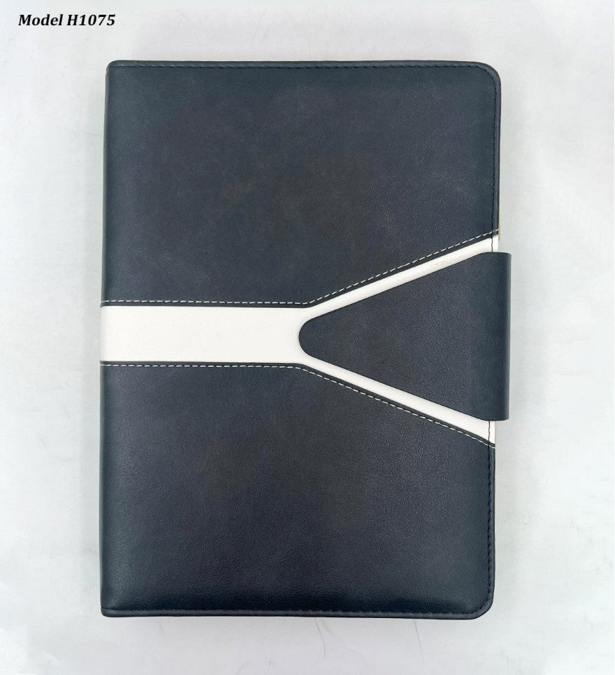 Office Planner Diary with Document Holder – Refillable Organizer (Slim Size)