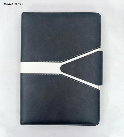 Office Planner Diary with Document Holder – Refillable Organizer (Slim Size)