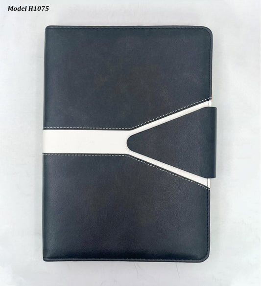 Office Planner Diary with Document Holder – Refillable Organizer (Slim Size)