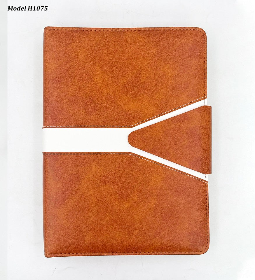 Office Planner Diary with Document Holder – Refillable Organizer (Slim Size)