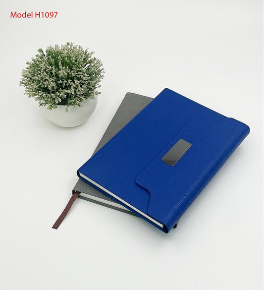 A5 Notebook Diary – Professional Organizer with Pen Holder & Branding Plate
