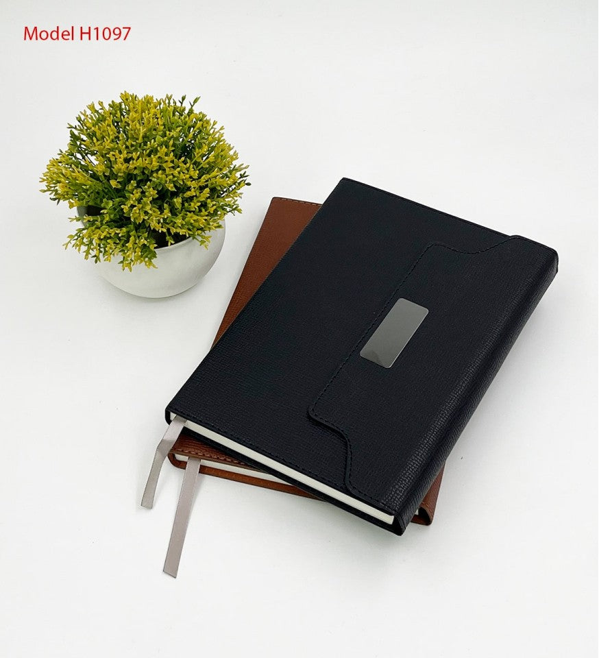 A5 Notebook Diary – Professional Organizer with Pen Holder & Branding Plate