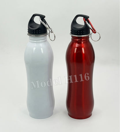 AquaTrek 750ml Stainless Steel Water Bottle – Travel Carabiner Edition