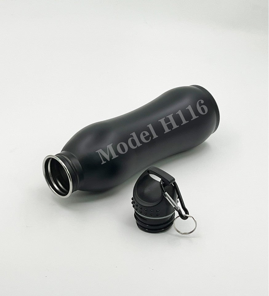 AquaTrek 750ml Stainless Steel Water Bottle – Travel Carabiner Edition