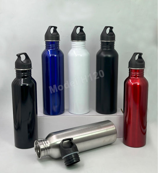 AquaGrip Pro 900ml Stainless Steel Water Bottle – Glossy Finish with Handle