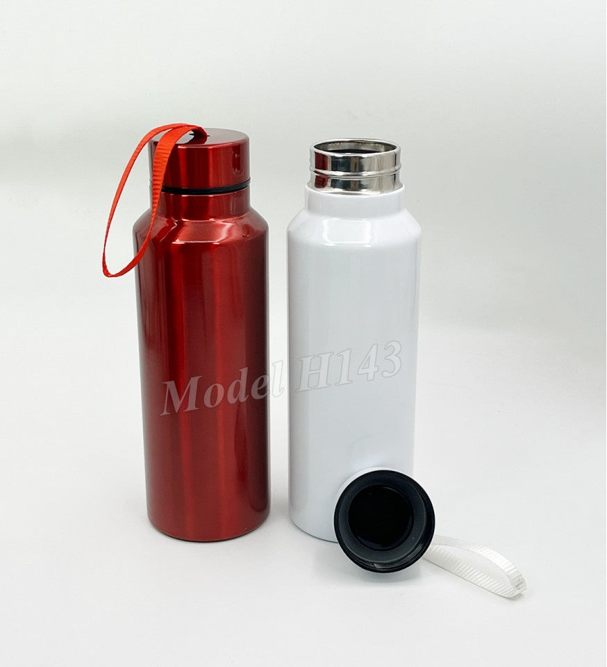 HydraMax Stainless Steel Water Bottle – 750ml with Carry Strap