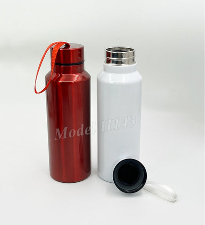 HydraMax Stainless Steel Water Bottle – 750ml with Carry Strap