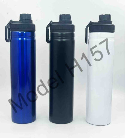 AquaSteel Sports Sipper 1000ml Stainless Steel Water Bottle – Flip Cap & Carry Hook