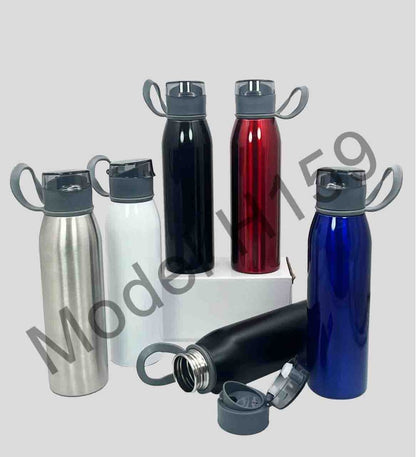 Steel Sipper Water Bottle with Handle – 650ml
