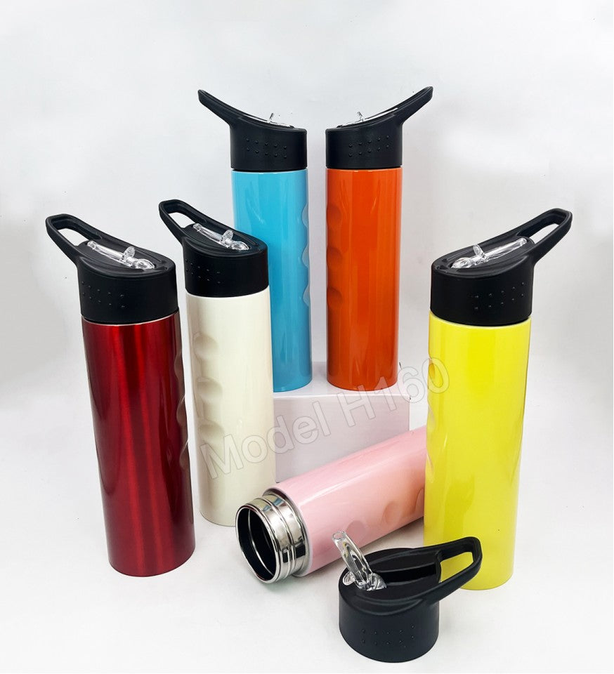Sports Steel Sipper Water Bottle with Straw – 750ml