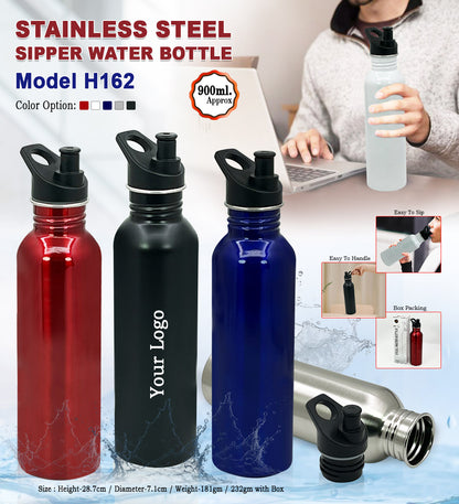 Stainless Steel Sipper Water Bottle – 900ml