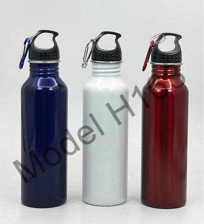 Steel Water Bottle with Hook – 750ml