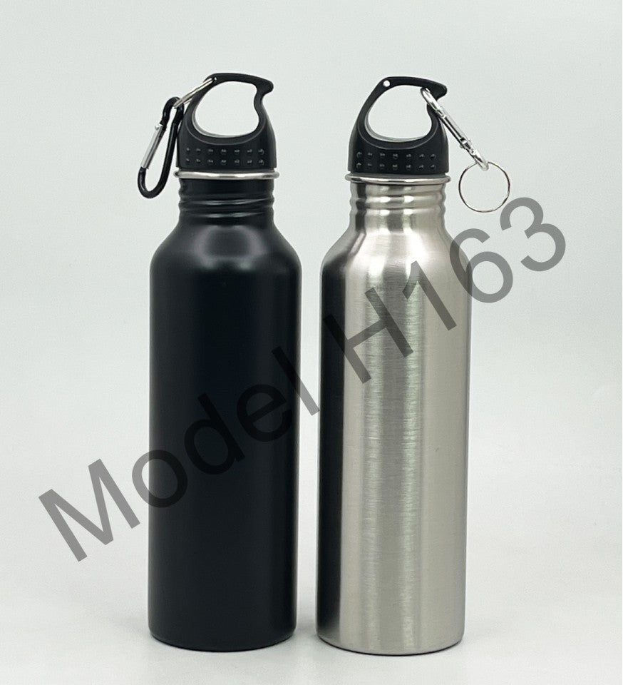 Steel Water Bottle with Hook – 750ml