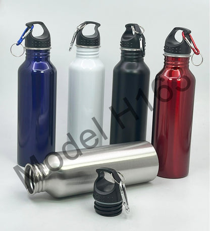 Steel Water Bottle with Hook – 750ml