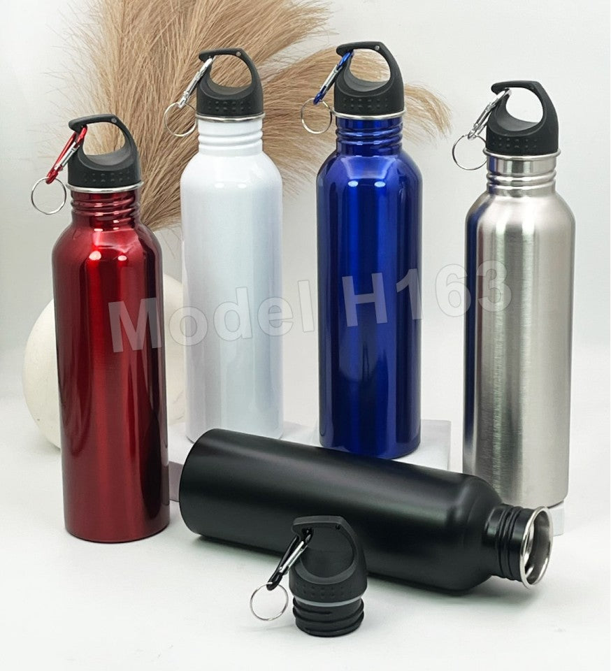 Steel Water Bottle with Hook