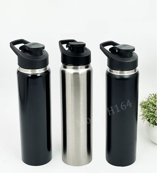 AquaSip Pro 800ml Stainless Steel Sipper Bottle – Glossy & Matte Finish