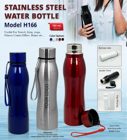 AquaGrip Pro 750ml Stainless Steel Water Bottle – Compact & Stylish
