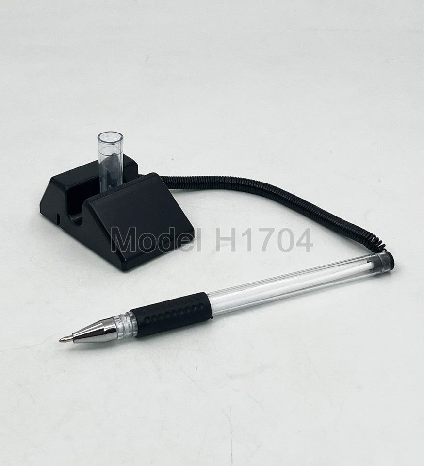 FlexiWire™ Movable Deskstick Pen with Attached Wire