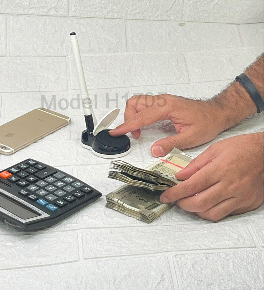 CountMate™ Movable Deskstick Ball Pen with Money Count Sponge
