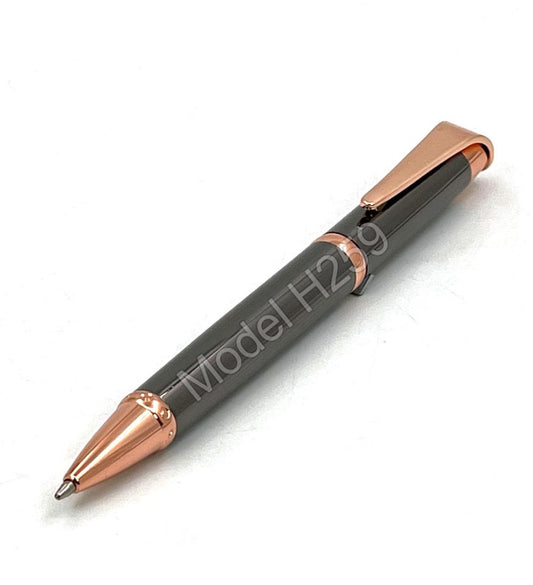 RoseLux™ Metal Roller Pen (Rose Gold with Grey Shade)