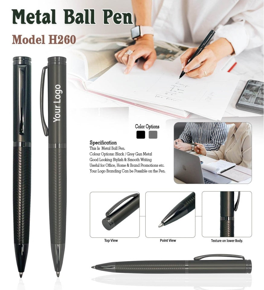 GripLine™ Metal Ball Pen