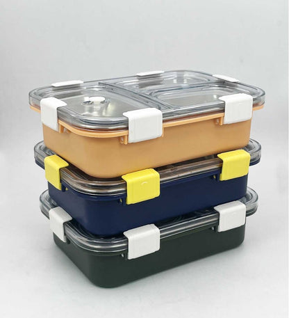 3 Compartment Leak-Proof Stainless Steel Lunch Box