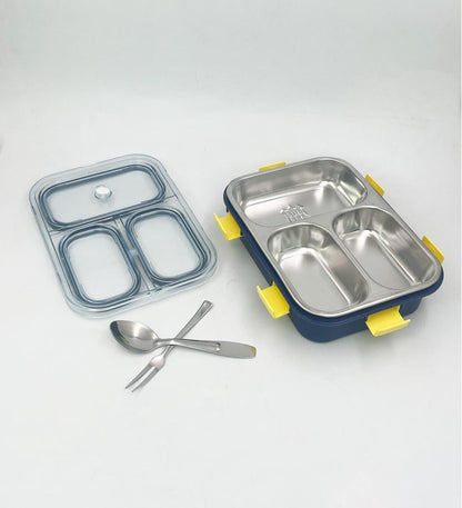 3 Compartment Leak-Proof Stainless Steel Lunch Box