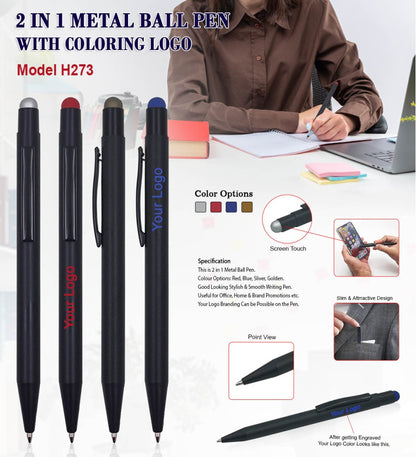 DualTouch™ 2-in-1 Metal Ball Pen