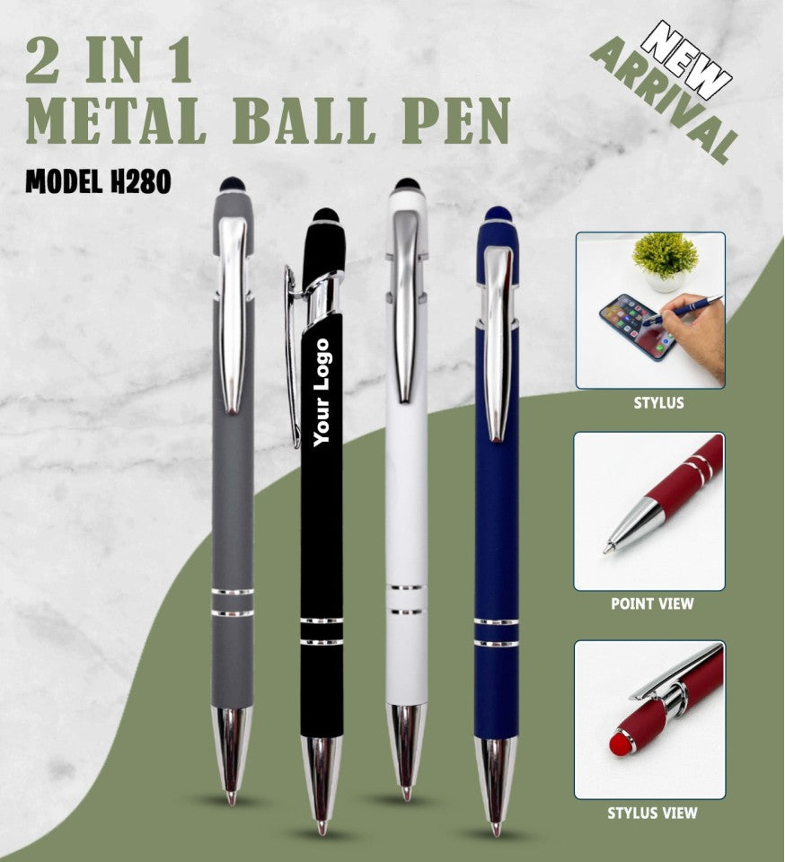 DuoTouch™ 2-in-1 Metal Ball Pen with Stylus