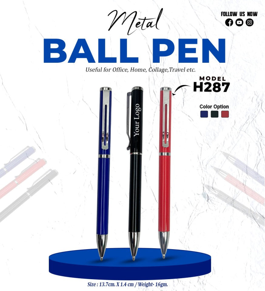 SwiftLine™ Metal Ball Pen