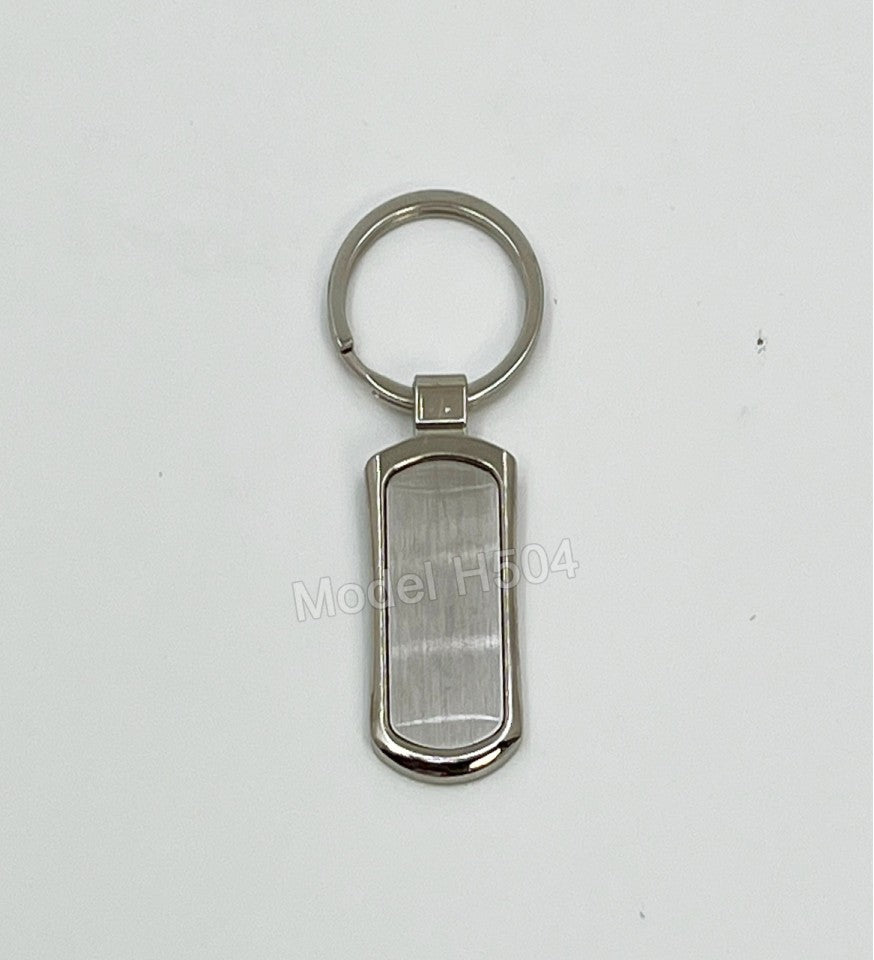 WoodHeart Premium Curved Metal Keychain