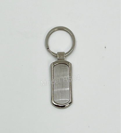 WoodHeart Premium Curved Metal Keychain