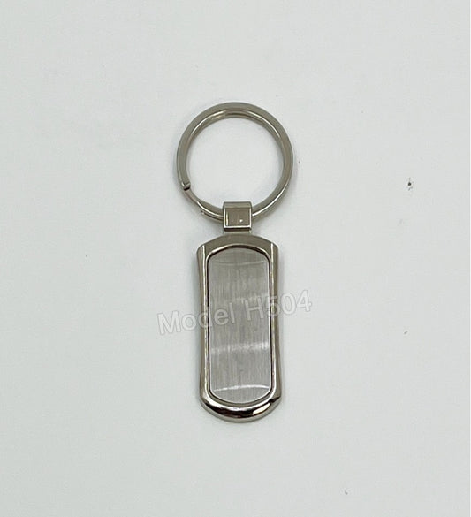 WoodHeart Premium Curved Metal Keychain