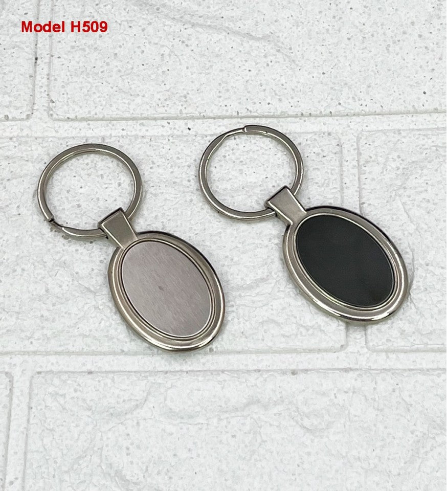 Oval Premium Metal Keychain – Custom Logo Edition