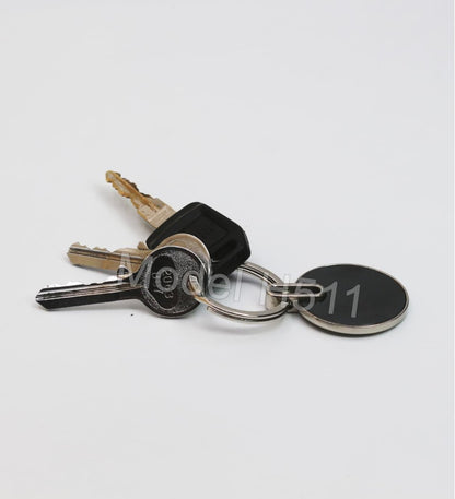 Round Metal Keychain – Dual Finish Design