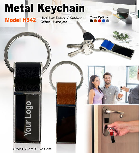 Rectangular Metal Keychain
