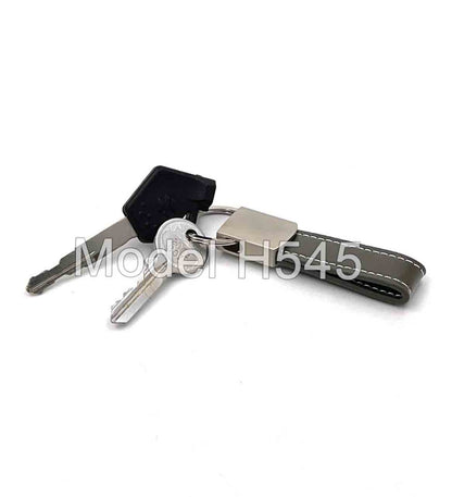Metal Keychain with PU Belt