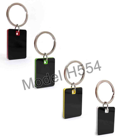 Rectangle Shape Metal Keychain