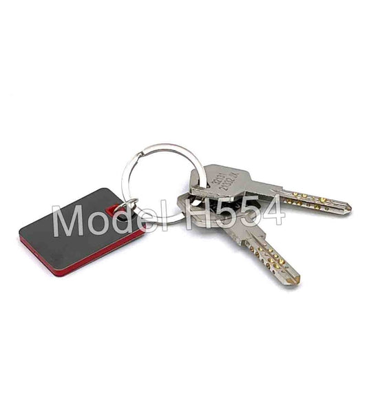 Rectangle Shape Metal Keychain