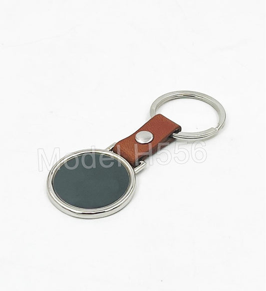 Round Shape Metal Keychain