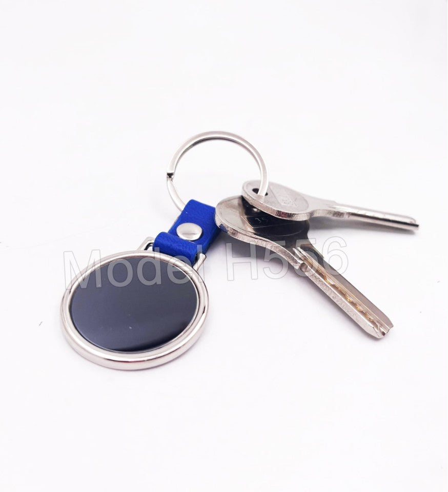 Round Shape Metal Keychain