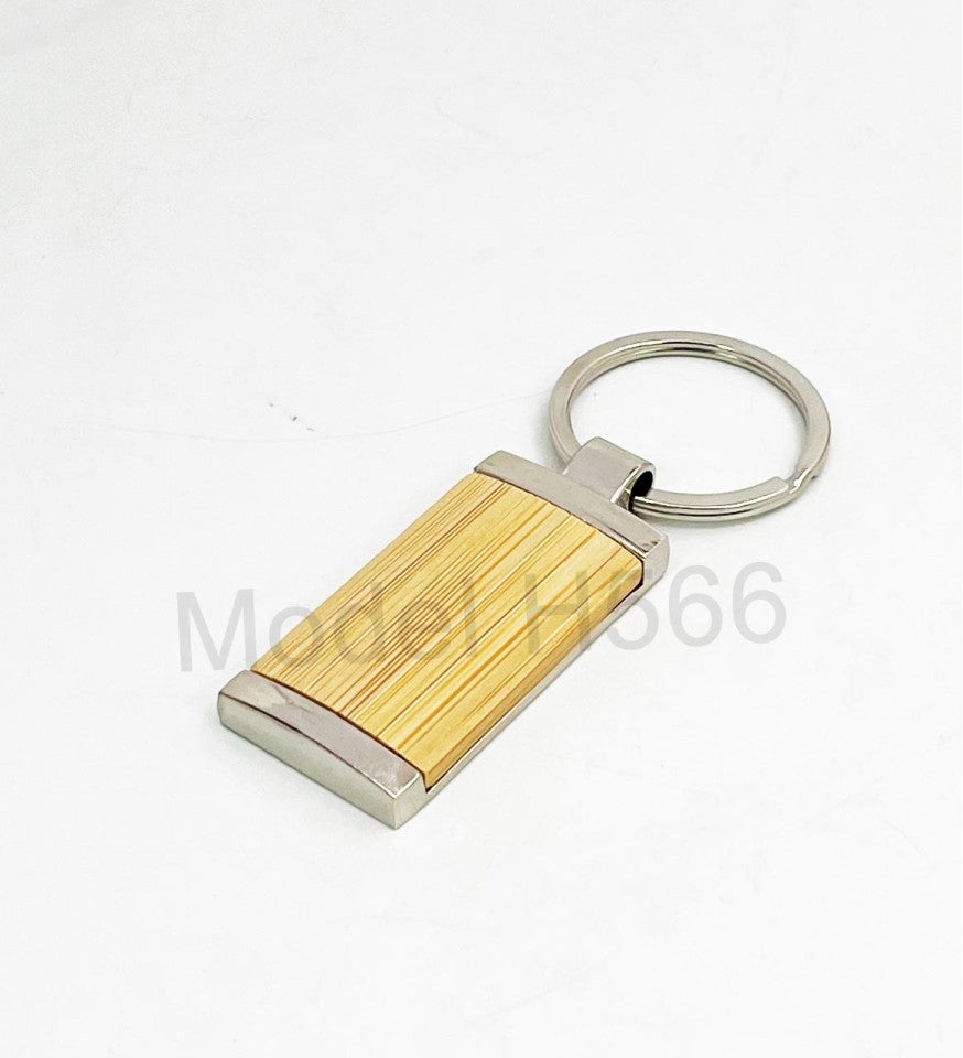 Premium Wooden Metal Keychain