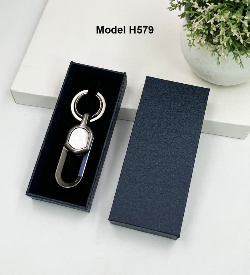 Gun Metal Carabiner Metal Keychain