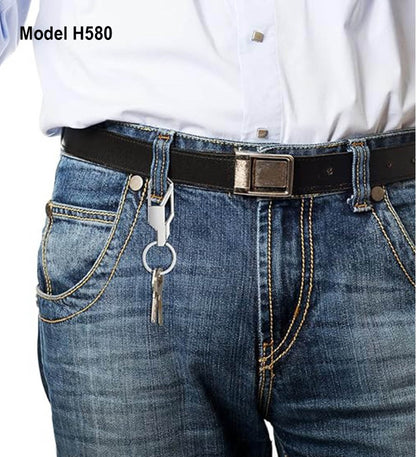 Heavy-Duty Brass Alloy Carabiner Keychain with Built-in Paper Knife