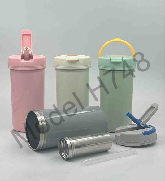 Stainless Steel Sipper Mug with Tea Filter & Handle – 400ml