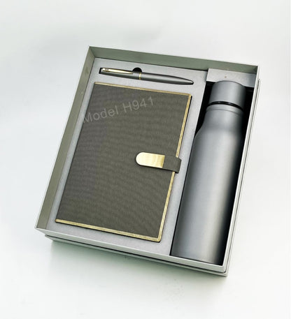 Elite Trio Gift Set (Diary, Pen & Bottle)